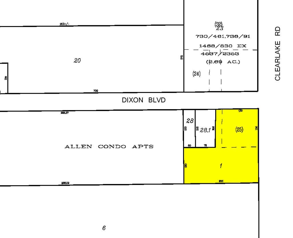 1087 Clearlake Rd, Cocoa, FL for sale Plat Map- Image 1 of 1
