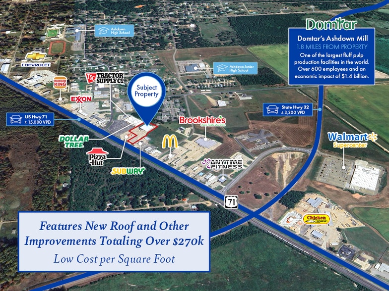 1131-1132 S Constitution Ave, Ashdown, AR for sale - Building Photo - Image 1 of 1