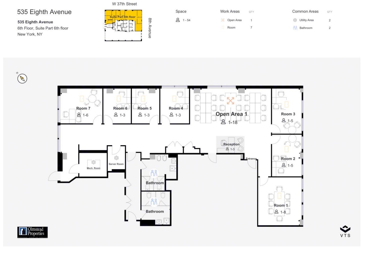 535 Eighth Ave, New York, NY for lease Floor Plan- Image 1 of 4