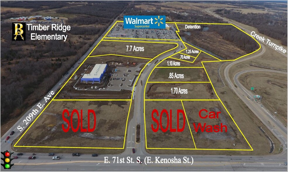 209th & 71st St, Broken Arrow, OK for sale - Aerial - Image 1 of 1