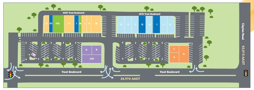 4425-4475 Treat Blvd, Concord, CA for lease - Site Plan - Image 1 of 6