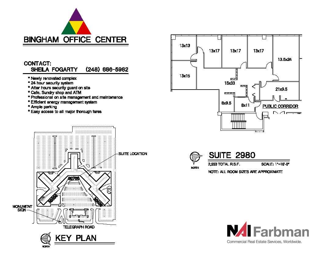 30600-30700 - 30800 Telegraph Rd, Bingham Farms, MI for lease Floor Plan- Image 1 of 1