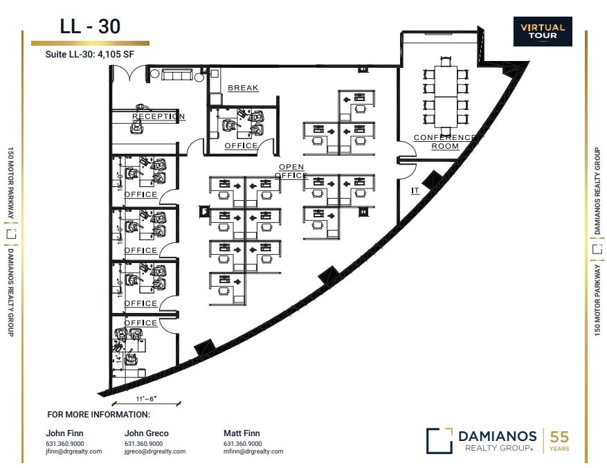 150 Motor Pkwy, Hauppauge, NY for lease Floor Plan- Image 1 of 1