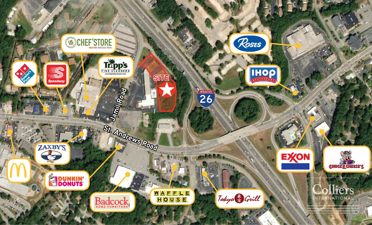 Jamil Rd, Columbia, SC for sale Aerial- Image 1 of 1