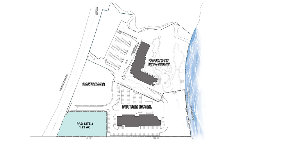 I-35 East Frontage Pad Sites, New Braunfels, TX for sale - Site Plan - Image 3 of 3