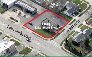 29025 Lake Shore Blvd, Willowick, OH - aerial  map view