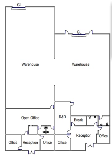 8360 Camino Santa Fe, San Diego, CA for lease Floor Plan- Image 1 of 1