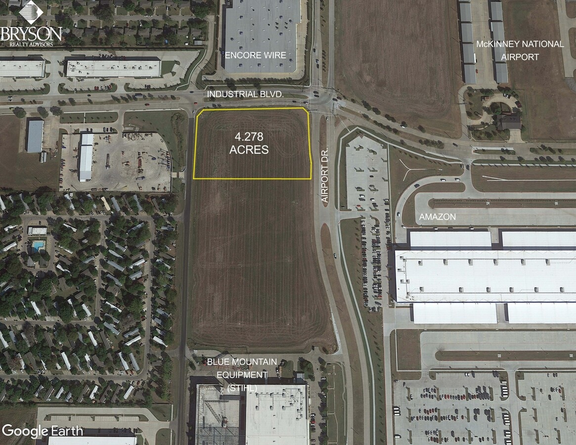 1455 INDUSTRIAL BLVD., McKinney, TX 75069 AIRPORT DRIVE LAND
