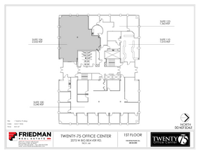 2075 W Big Beaver Rd, Troy, MI for lease Floor Plan- Image 2 of 2