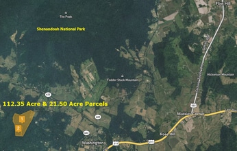 Near Little Washington Virginia, Washington, VA - AERIAL  map view
