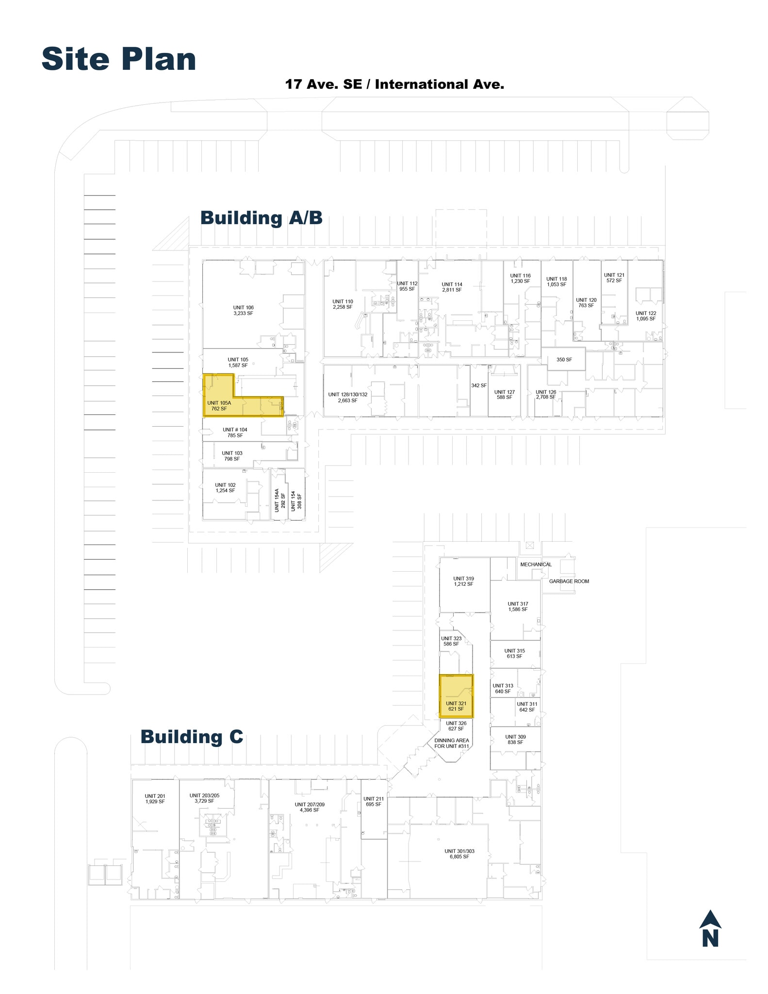 4909 17th Ave SE, Calgary, AB for lease Site Plan- Image 1 of 2