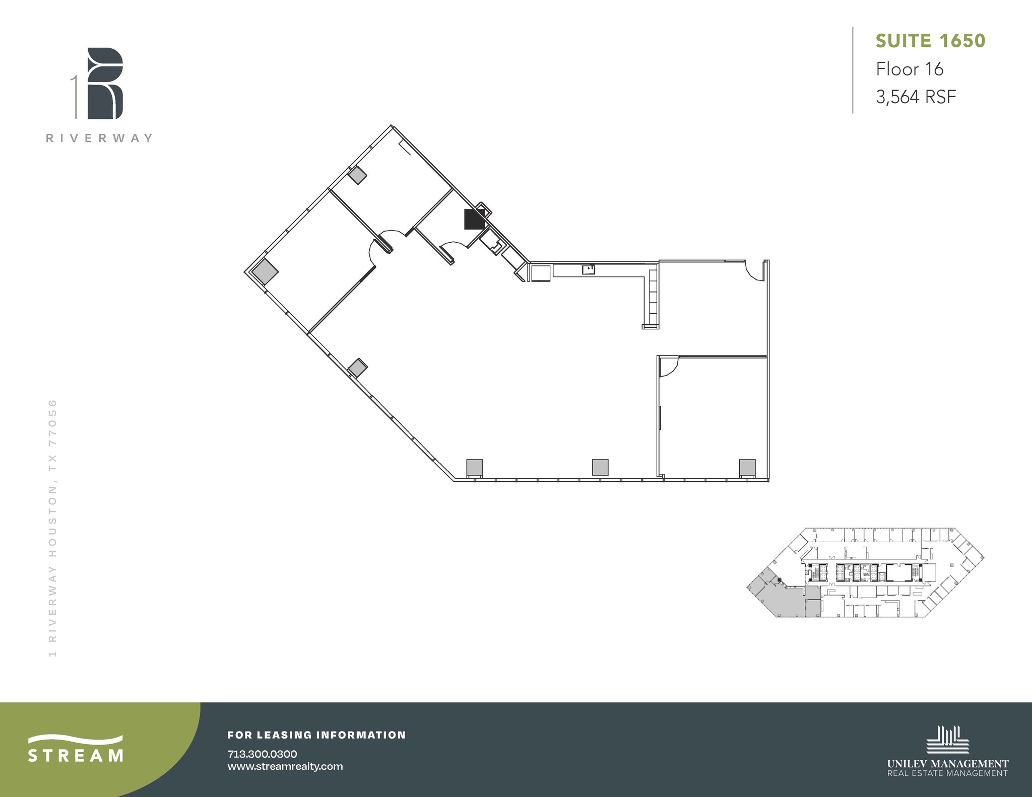 1 Riverway, Houston, TX for lease Floor Plan- Image 1 of 1