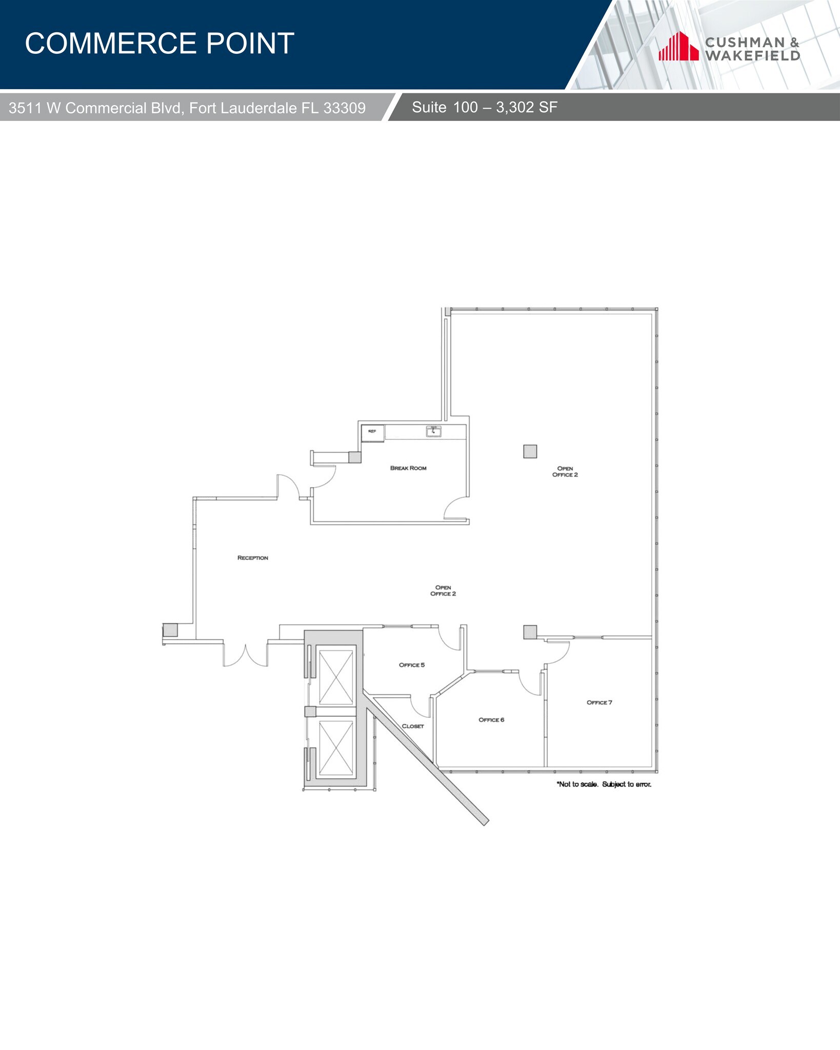 3511 W Commercial Blvd, Fort Lauderdale, FL for lease Site Plan- Image 1 of 1