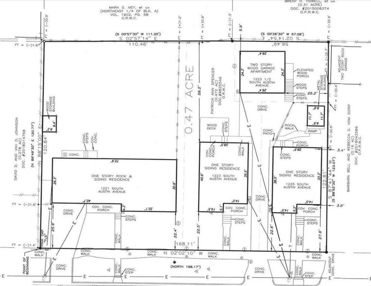 1221-1225 S Austin Ave portfolio of 4 properties for sale on LoopNet.com - Site Plan - Image 2 of 2