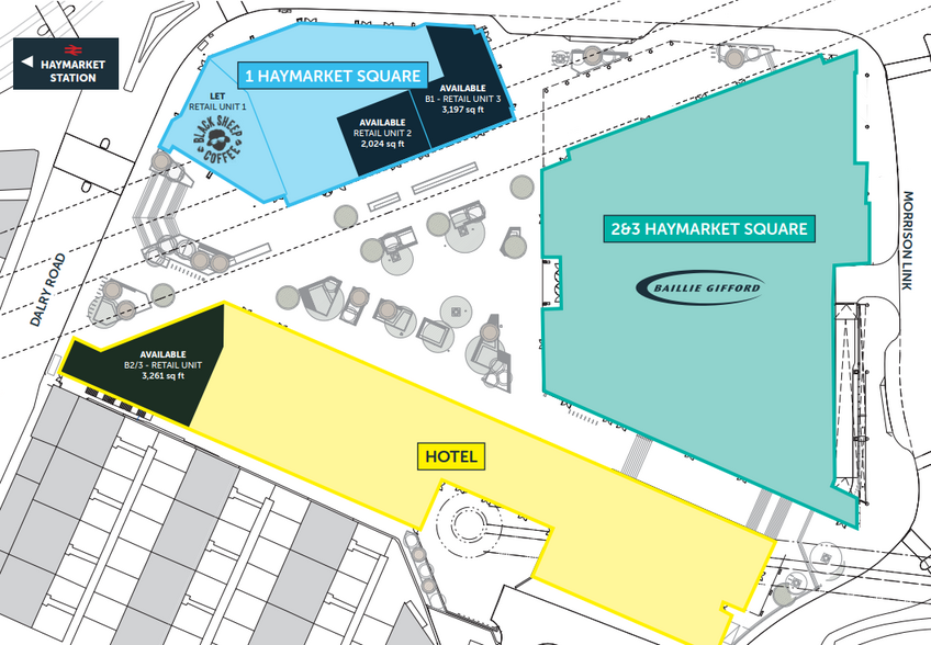 Haymarket, Edinburgh for lease - Site Plan - Image 1 of 1