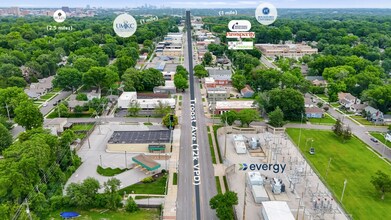 6100 Troost Ave, Kansas City, MO - Aerial  map view