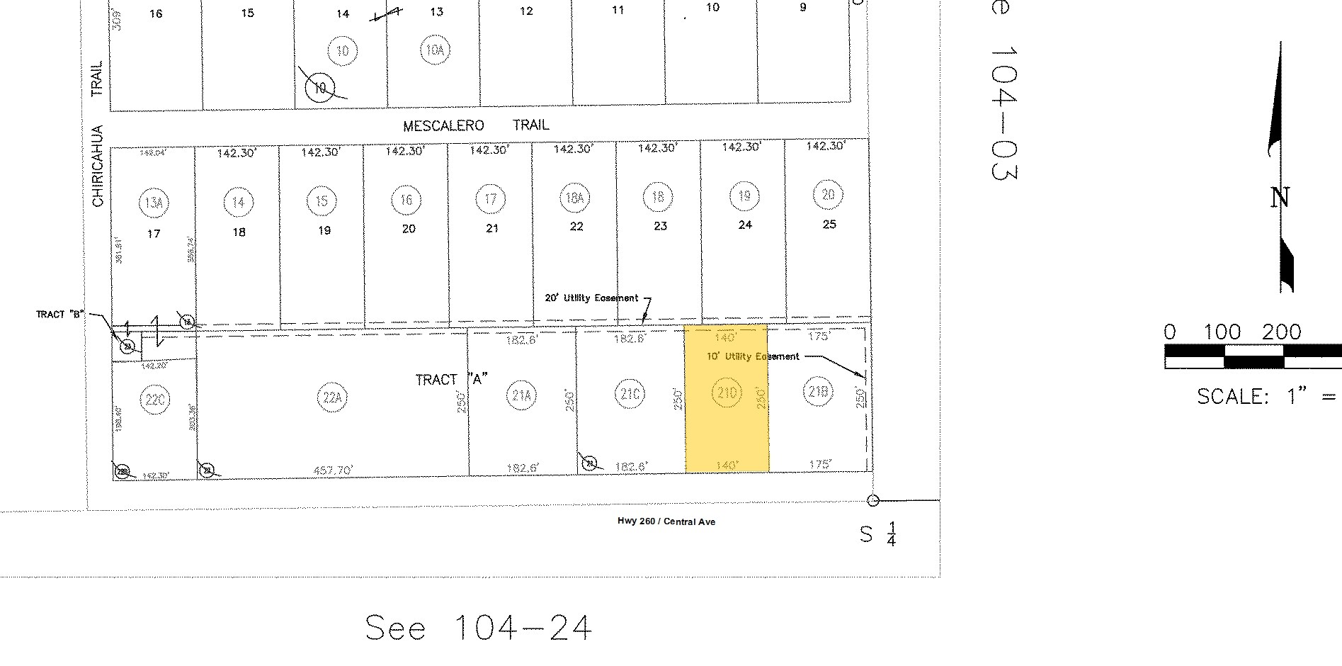 1554 E Central Ave, Eagar, AZ for sale Plat Map- Image 1 of 1