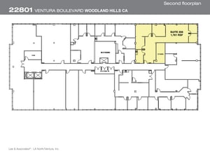22801 Ventura Blvd, Woodland Hills, CA for lease Floor Plan- Image 1 of 2
