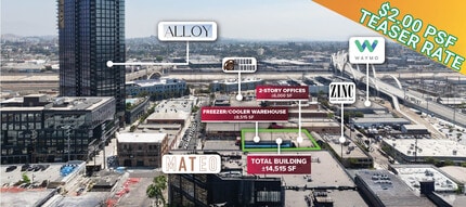 564 S Mateo St, Los Angeles, CA - Aerial map view
