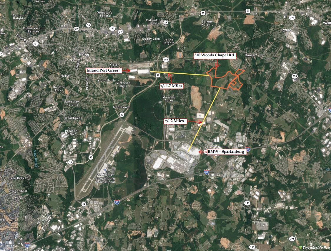 590 Woods Chapel Rd, Duncan, SC for sale Aerial- Image 1 of 1