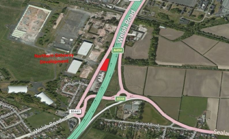 Manor Ln, Deeside for sale Aerial- Image 1 of 1