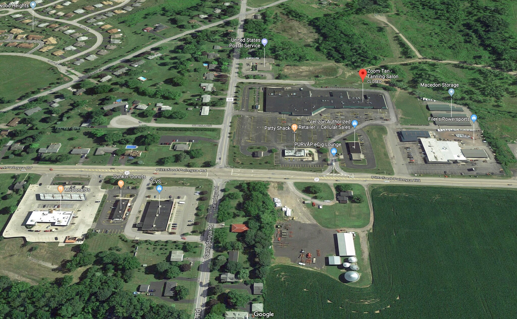 1503 Canandaigua Rd S, Macedon, NY for sale Aerial- Image 1 of 1