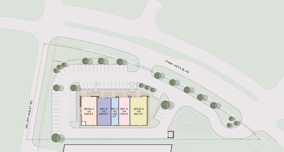 13000 Park Vista Blvd, Fort Worth, TX for lease - Site Plan - Image 3 of 4