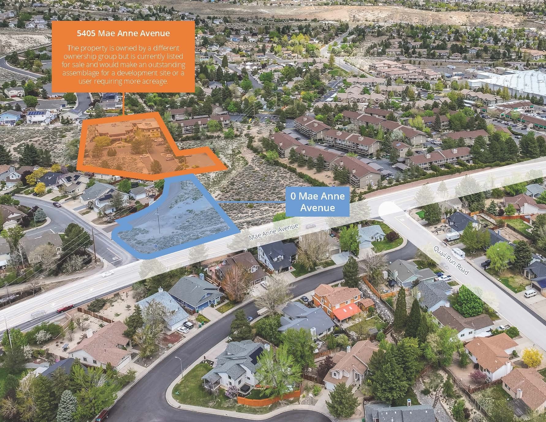 0 Mae Anne Ave, Reno, NV for sale Aerial- Image 1 of 5