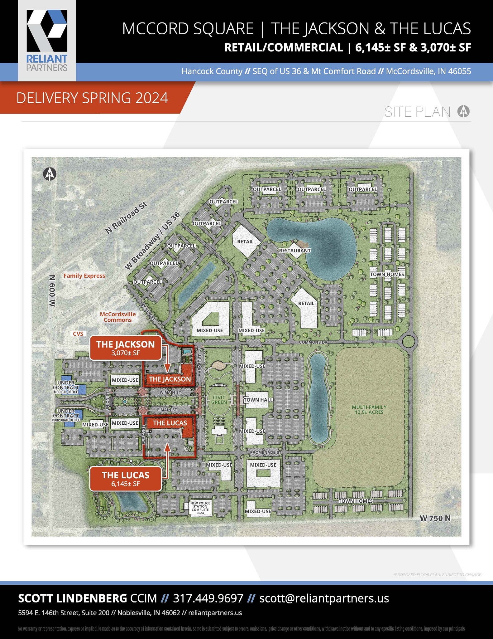 US 36 & Mt Comfort rd, Mccordsville, IN 46055 McCord Square