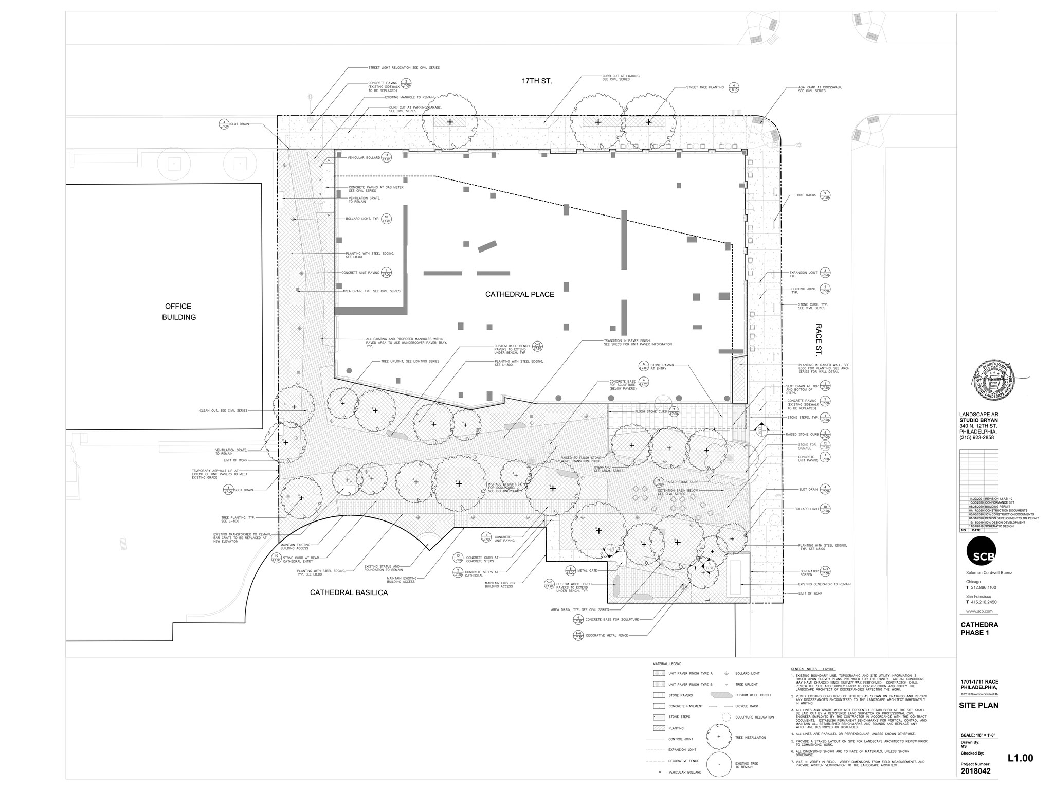 1701 Race St, Philadelphia, PA for lease Site Plan- Image 1 of 1