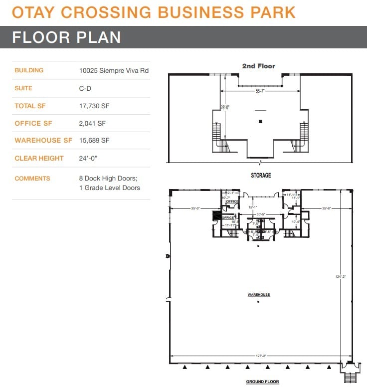 2340 Enrico Fermi Dr, San Diego, CA for lease Floor Plan- Image 1 of 2