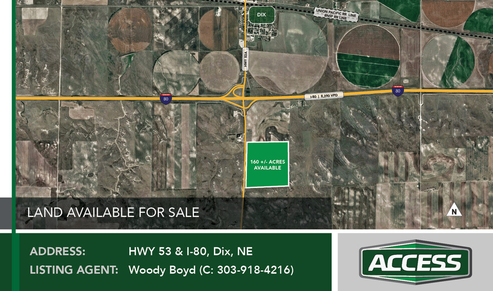 I-80 & 53A hwy, Dix, NE for sale - Primary Photo - Image 1 of 1