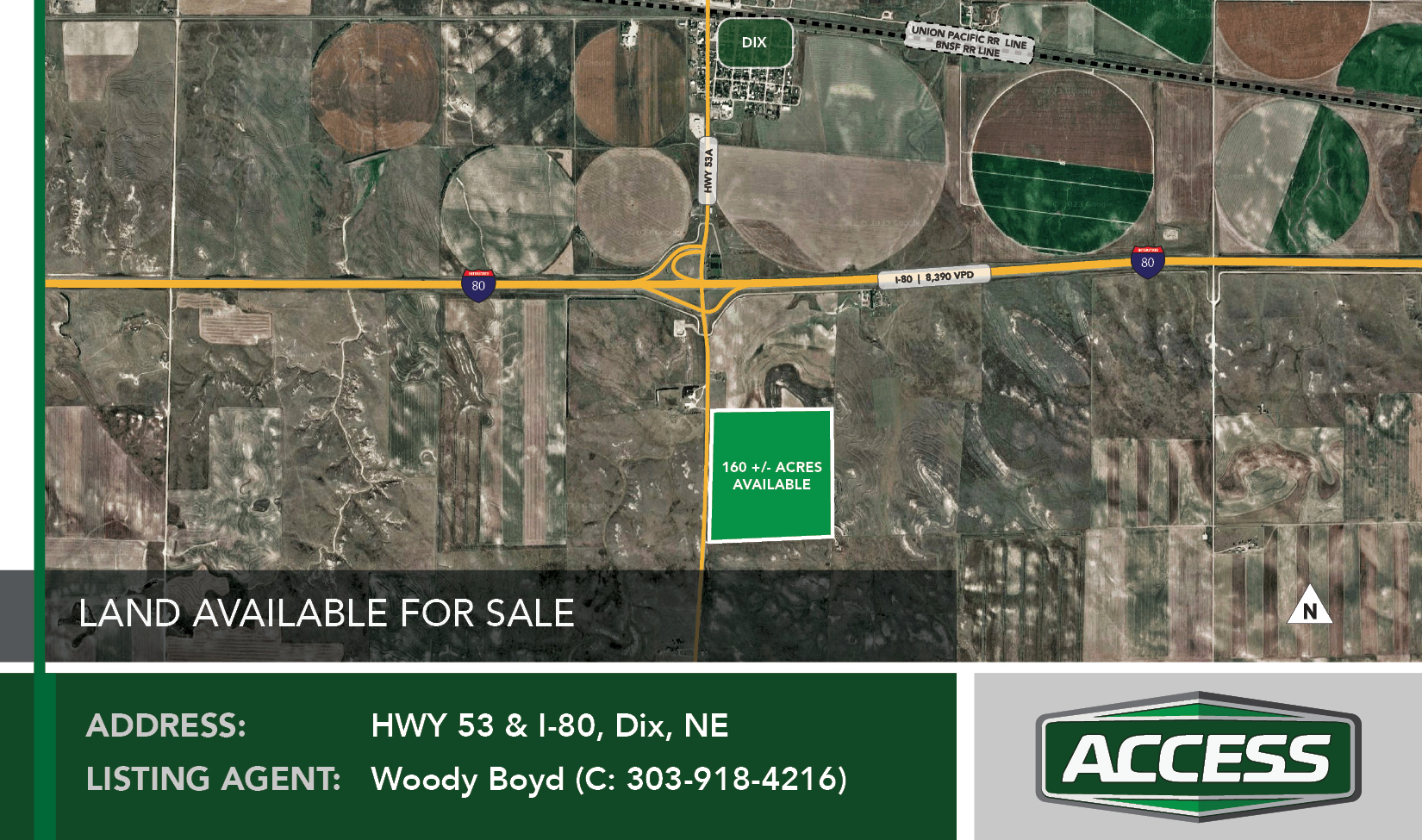 I-80 & 53A hwy, Dix, NE for sale Primary Photo- Image 1 of 2