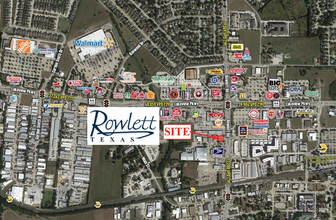 5001 Rowlett Rd, Rowlett, TX - aerial  map view - Image1