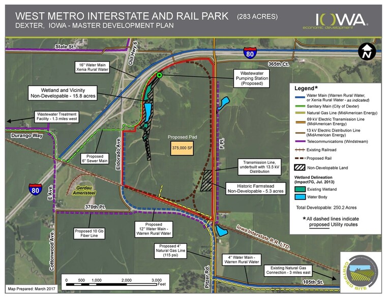 WEST METRO INTERSTATE 80 IOWA INTERSTATE RAIL PARK, Dexter, IA for sale - Building Photo - Image 1 of 1
