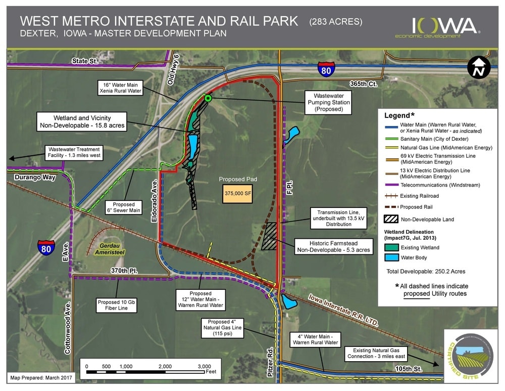 WEST METRO INTERSTATE 80 IOWA INTERSTATE RAIL PARK, Dexter, IA for sale Building Photo- Image 1 of 1