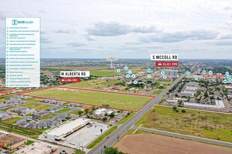 S Mccoll Rd, Edinburg, TX for sale - Aerial - Image 2 of 11