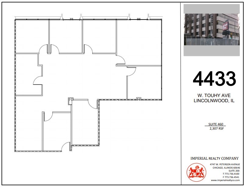 4433 W Touhy Ave, Lincolnwood, IL for lease Floor Plan- Image 1 of 11