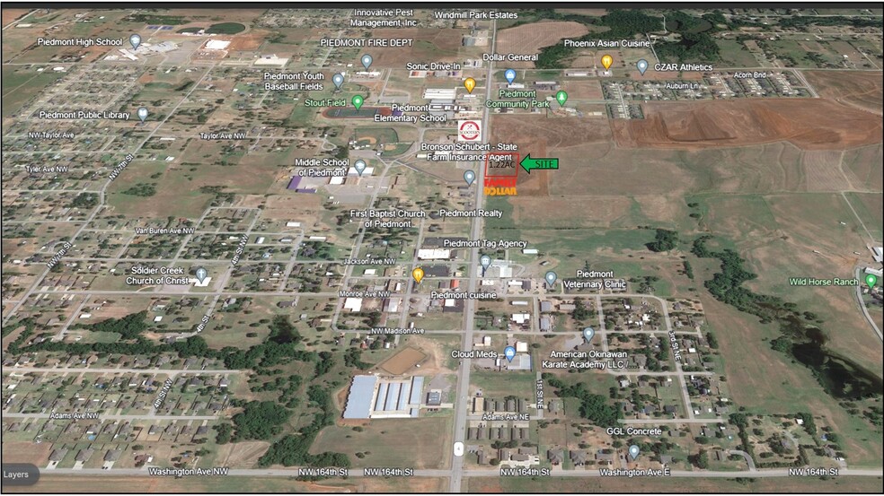 Land on East side of Piedmont Rd, Piedmont, OK for sale - Primary Photo - Image 1 of 1