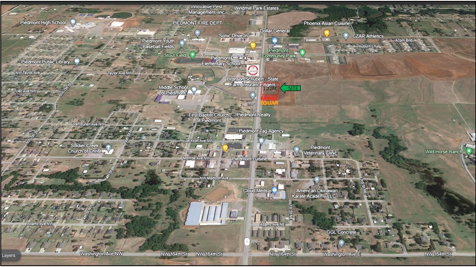 Land on East side of Piedmont Rd, Piedmont, OK 73078 Retail