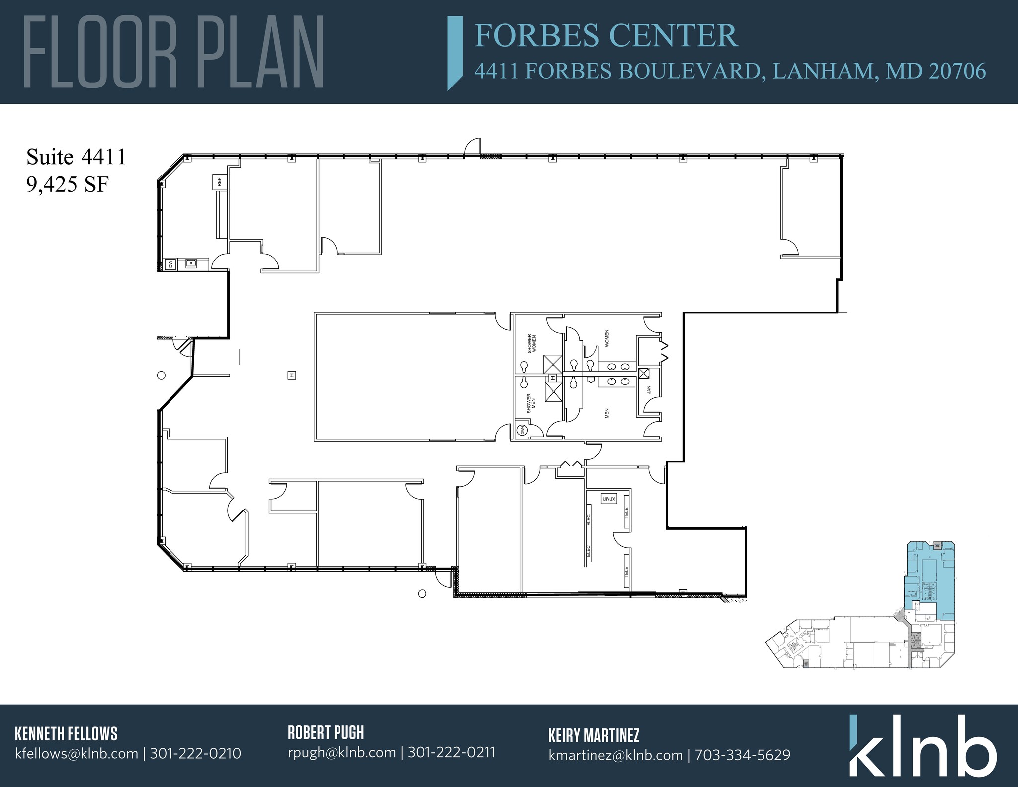 4401-4411 Forbes Blvd, Lanham, MD for lease Floor Plan- Image 1 of 1