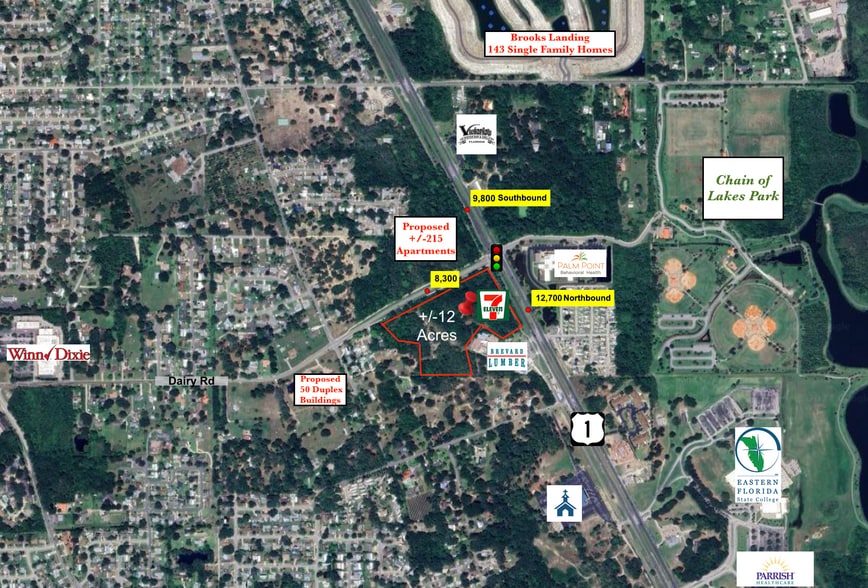 Us-1 and Dairy Road, Titusville, FL for lease - Building Photo - Image 3 of 4