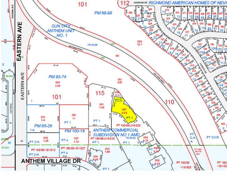 2560 Anthem Village Dr, Henderson, NV for sale - Plat Map - Image 1 of 1