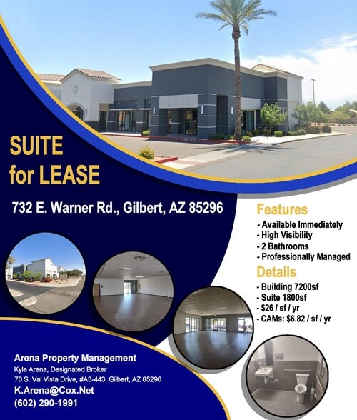 732 E Warner Rd, Gilbert, AZ for lease - Building Photo - Image 2 of 6