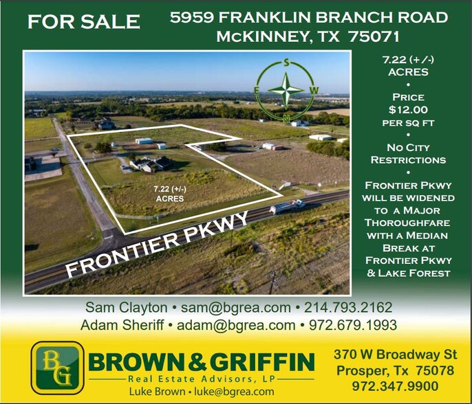 5959 Franklin Branch Rd, McKinney, TX for sale - Primary Photo - Image 1 of 5