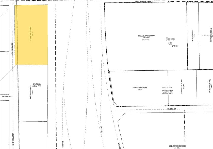 10502-10590 King William Dr, Dallas, TX for lease - Plat Map - Image 2 of 4