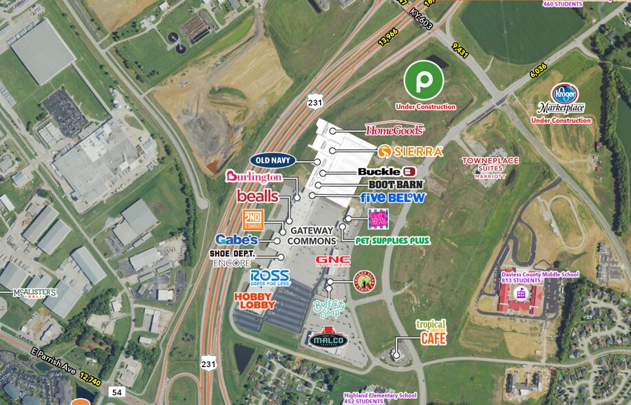 KY Hwy 54 and Hayden Rd, Owensboro, KY for lease - Aerial - Image 1 of 1