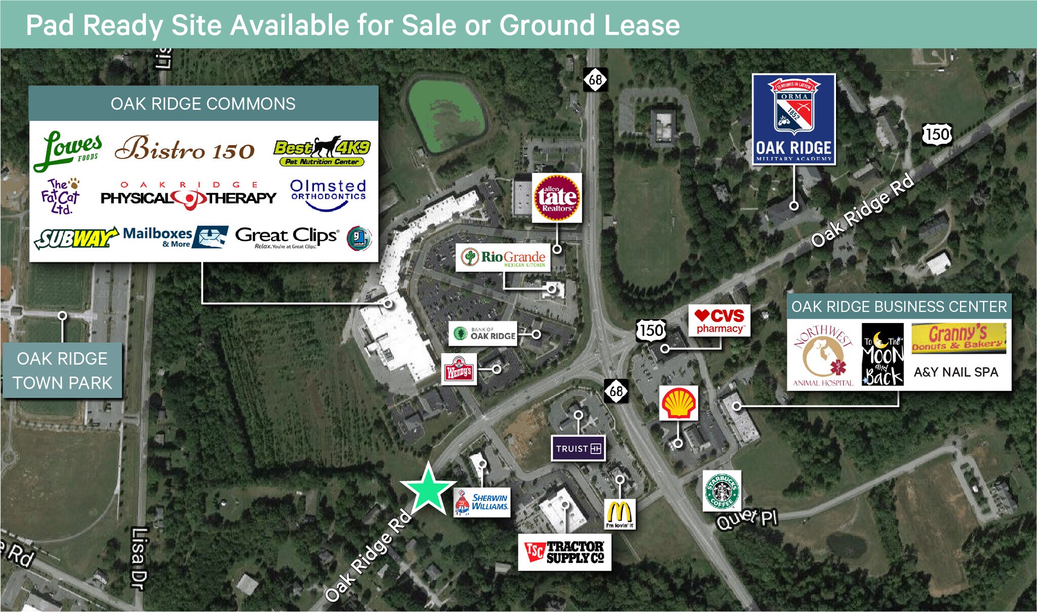 2202-2204 Oak Ridge Rd, Oak Ridge, NC for sale Aerial- Image 1 of 1