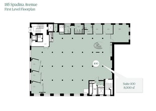 185 Spadina Ave, Toronto, ON for lease Floor Plan- Image 1 of 1