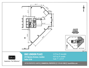 255 Queens Ave, London, ON for lease Floor Plan- Image 1 of 1